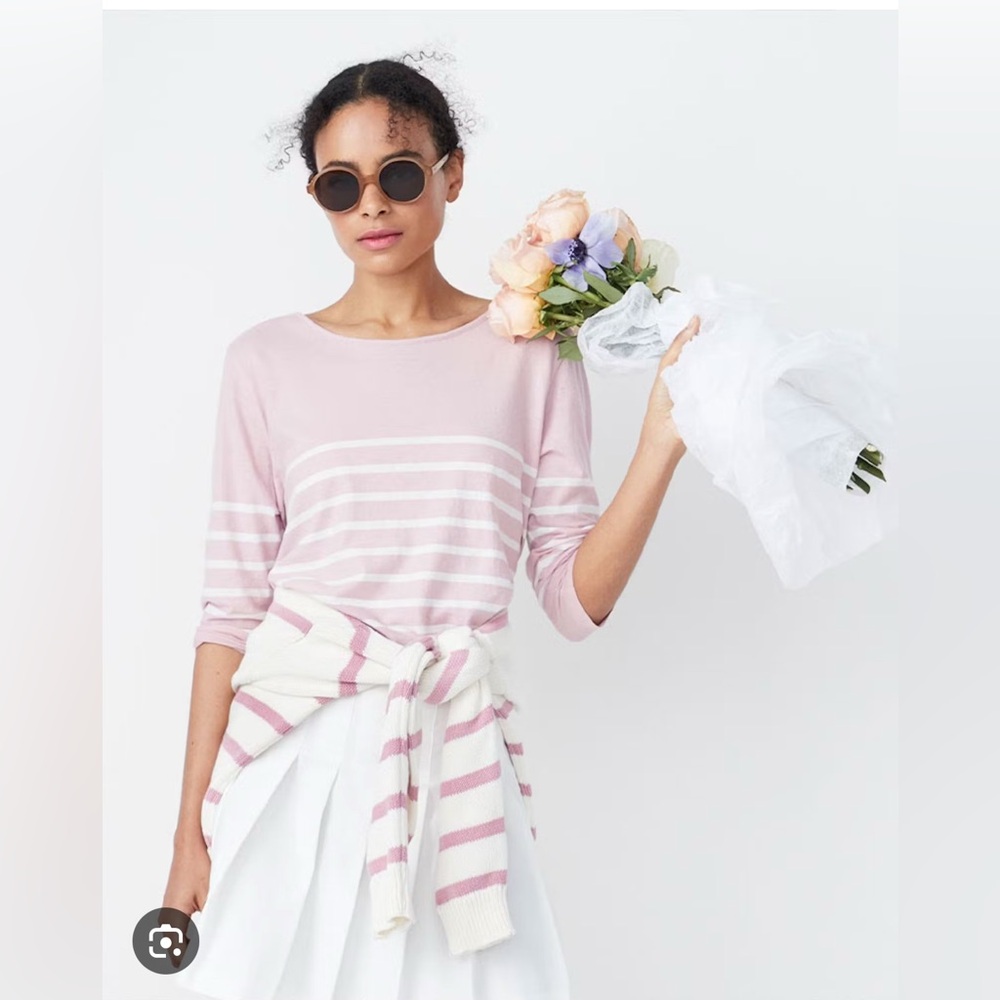 KULE “the malibu” dusty pink cream tee
